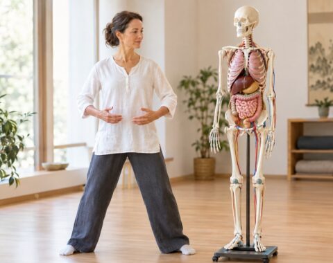 Qigong und Anatomie (KI generiertes Bild)